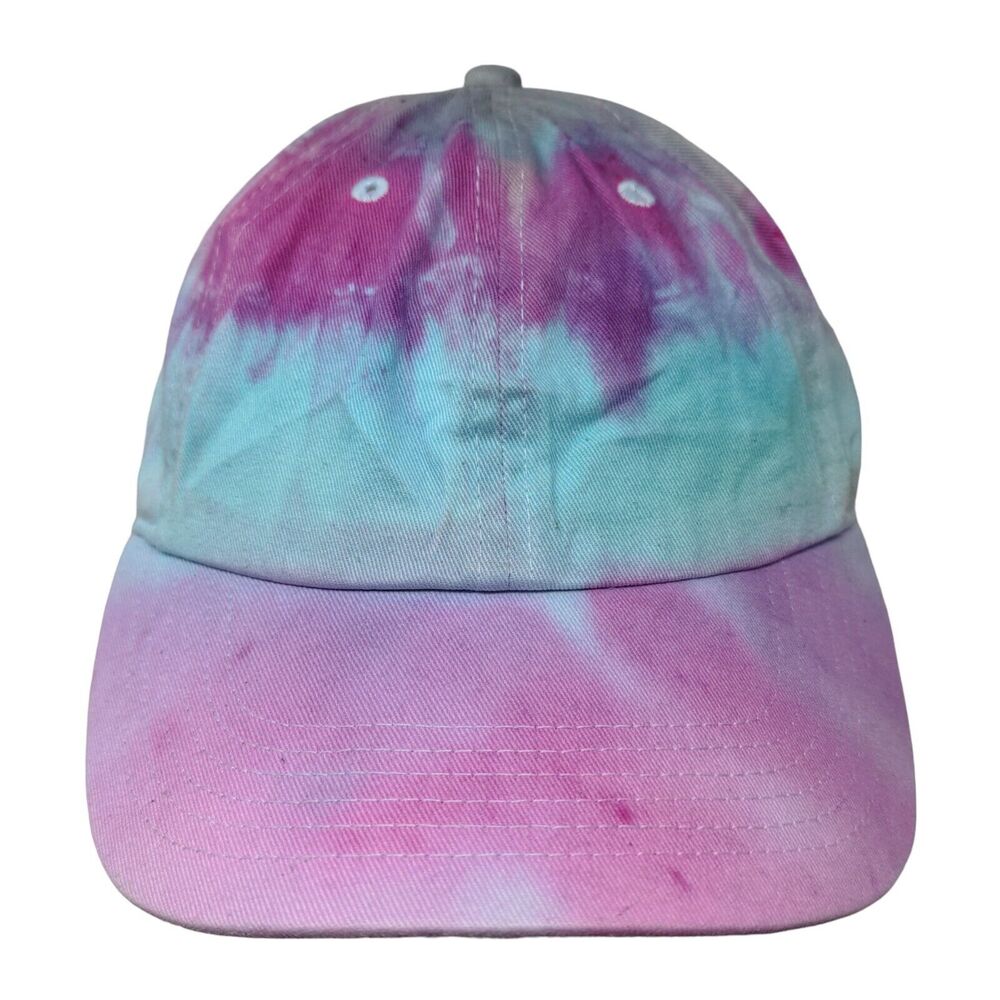 Gelante Slideback Hat Multicolor OSFA Tie Dye Vented Holes 6 Panel Cotton
